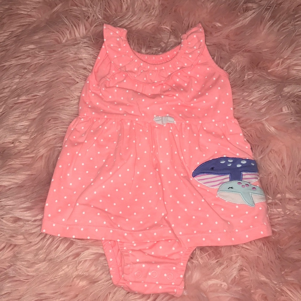 Carters Tank Top Whale Romper/Dress